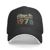 Ball Caps Punk Classic Vintage 1978 Baseball Cap Men Women Breathable 44nd Birthday Gift Dad Hat Performance