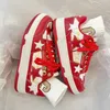 HBP Non-Marque 2024 Nouvelles chaussures de marche rouges polyvalentes Original Virtue Couple Star chunky Sports Skateboard Shoes Trendy