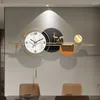 Wanduhren Minimalismus Nordic Uhr Hängen Luxus Stillen Hause Licht Mode Eisen Kunst Reloj Pared Decorativo Raum Dekoration