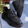 Nowy sportowy duch Prax 01 Sneakers Buty sportowe koronkowe trenery gumowe podeszwy materiał swobodny komfort chodzenia czarny biały szary eu38-46.box