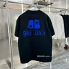 Paris Designer Mens T Shirt Summer Mężczyzn Mężczyzn Kobiet Tshirt moda graffiti list druku