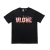 Vlone T-shirt Big "V" Tshirt Men's / Women's Couples Casual Fashion Trend High Street Loose Hip-Hop100% Cotton Printed Round Neck Shirt US Size S-XL 1573