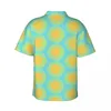 Chemises décontractées pour hommes Résumé Sun Print Hawaii Chemise Homme Beach Sunshine Manches courtes Y2K Street Imprimé Vintage Blouses surdimensionnées