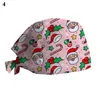 Berets 1PC Scrub Hat Gorros Quirurgicos Floral Bouffant Sanitary Cap With Sweatband Cartoon Printing Nursing Caps