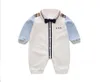 Yierying Baby Casual Romper Boy Gentleman Style Oneie na jesienny kombinezon dziecięcy 100 bawełny LJ201023187417