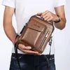 Bag Men Fashion Crossbody Leather Messenger Vintage Casual Shoulder Bags Zipper Man Handbags Tote Male