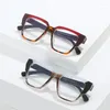 Sunglasses Frames Tr90 Anti Blue Light Cat Eye Glasses Women Design Luxury Square Polygon Frame Plain Computer Gaming Glass Eyewear