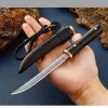 VG10 lame damas manche en ébène Mini couteau de poche couteau de survie de chasse en plein air Camping EDC outils portables avec boîte-cadeau