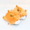 Slippers grappig slipper 2021 schattige zachte schattige luie shiba inu dog slippers dieren puppy huis pluche katoenen schoenen