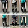 Europeiska och amerikanska designers Summer Thin Star Samma jeans Mens Slim Small Straight Patch Hole Beggar Pants Retro
