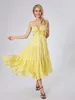 Casual Dresses Women Bohemian Long Dress Spaghetti Strap Tie-up Backless Cut Out A-Line Summer Holiday Elegant Sexy