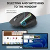 Беспроводная игровая мышь Bluetooth 24G, трехрежимная бесшумная мышь, эргономичная USBC RGB перезаряжаемая 5DPI для ноутбука, ПК, планшета 240309