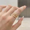 gouden spiraal designer band ring voor vrouw diamant 925 sterling zilveren spiraal zirkonia verlovingsringen luxe sieraden dames meisjes vriend Valentijnsdag geschenkdoos