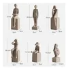 Figuras decorativas escultura humana adornos de cerámica retrato niño mujer cuerpo estatua artesanía accesorios de decoración del hogar