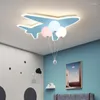 Plafoniere Modern Cute Cartoon Cloud Plane Luce a LED per la camera dei bambini Camera da letto Soggiorno Decorazione della casa