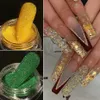 2 pçs reflexivo glitter prego em pó brilhante escuro efeito chamativo cristal diamante cromo pigmento poeira manicure decoração acessórios 240313