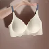 Bras Push Up Seamless For Women Non-Wire Brassiere Sexy Thin Underwear V-neck Bralette Lingerie Summer Sleepwear Intimates