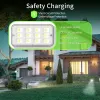 Control Youpin Solar Spotlight P67 Waterproof Solar Powered 24 LED Bright Cool White for Outdoor Garden Yard solar Landscape light