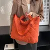 Вечерние сумки большой вместимости для женщин, осень-зима 2024, космическая хлопковая сумка для покупок на одно плечо, модная трендовая сумка, женские сумки
