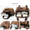 Mens Handbags Briefcase Canvas Shoulder Bag Man for Documents Large Capacity Tote Laptop Crossbody Travel Bags Vintage K004 240329