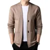 Chandails pour hommes automne style coréen tendance décontracté lâche jeunesse belle veste à la mode cardigan tricoté