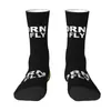 Men's Socks Fun Print Random Airplanes Pattern For Men Women Stretchy Summer Autumn Winter Aviation Fighter Pilot Crew