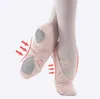 HBP Non-flambant neuf pas cher sans dentelle bouche élastique dames griffe de chat chaussures de ballet femmes plat doux corps chaussures de danse pour les filles