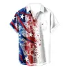 Men's Casual Shirts Fashion American Flag 3D Printed Hawaiian Shirt For Men Women Summer Vacation Beach Kid Cool Short Sleeve Tops