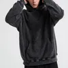 Sweats à capuche pour hommes Style Vintage sweat à capuche rétro en détresse unisexe Hop Streetwear pull épais ample avec grand Patch pour hommes