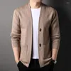 Chandails pour hommes automne style coréen tendance décontracté lâche jeunesse belle veste à la mode cardigan tricoté