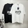 Projektant T koszule męskie koszulki Polos Fashion Tee Grube litera nadrukowane krótkie rękawe Tops Tops Streetwear Lose Lovers OversizeS S-XL