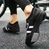 Sapatos de ciclismo masculinos para bicicleta, tênis de corrida de bicicleta de estrada, sola de borracha com trava automática, esportes respiráveis