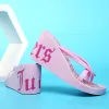 Pantofole spedizioni gratuite succose amanti del marchio Summer Slifors zeppe da donna piatto sandali da sandali da sandali fuori abbigliamento sportivo Flip fluttuanti casual