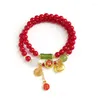 Länkarmband y1ue pärlstav smycken lycklig armband sträng välsignelse kinesiska