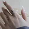 Cluster-Ringe, grenzüberschreitend, Verkauf von S925-Sterlingsilber, personalisierter Trend, Amorpfeil, offener Ring für Frauen