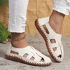 Sandals Summer Fashion Hollow Out Round Head Shoes Women Womens Casual Comfort Business For