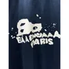 Led Balenciagia Track Designer Clothes Triple S Balancia Tshirt Extremehigh Version Paris 23 Springsummer New BB Hand Ritade Graffiti Letter Print B Hem korrekt S