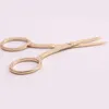 Women Gold Scissors Eyebrow Cutter Hair Remover Stainless steel Makeup Tools Beauty Tool Eyebrow Scissors New Fashion