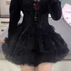 Harajuku doux dentelle Shorts jupes Y2k japonais Lolita Tutu jupes danse Kawaii femmes multicouche dentelle maille gâteau jupe 240311