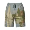 Pantaloncini da uomo personalizzati Claude Monet Ninfee costume da bagno uomo Quick Dry Board pittura moderna arte costumi da bagno costumi da bagno