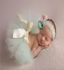 Retail Infant Clothing Set Newborn Baby Gauze Handmade TUTU Skirt With Headband Pography clothing 04M 1651 35 colors23647396162