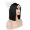 Perucas de fechamento 2x6 BOB chinês e vietnamita cabelo cru duplo desenhado cor natural