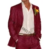 Garnitury 2023 Eleganckie lniane garnitury ślubne dla mężczyzn Slim Fit Ograniczone klapy 2 sztuki Party Wedding Party Tuxedos Kostium Homme Mariage