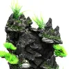 Aquarium Sand Wasserfall Mountain View Dekor Terrain Ornament für Reptilien Lebensraum 240307