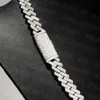 Iced Out Bling Diamond Hip Hop 8mm Miami Wholesale Cuban Link Chain S925 Sterling Silver Jewelry Moissanite Cuban Chain