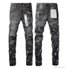 Jeans da uomo viola marca American High Street Distressed Grey Paint 9039