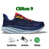 Ontwerpers één schoenen clifton 9 bondi 8 cyclamen voor heren dames triple kust sky verschuivend zand zwart wit bellwether blauw castlerock heren dames trainer