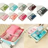 Storage Bags 6 Pcs Packing Cubes Travel Organizer Set Suitcase For Clothes Shoes Cosmetics Toiletries