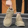 HBP Non-Brand Mens Shoes Spring and Autumn Season Thick Sole Work Anti slip and Wear resistant Mens Labor Protection Trendy Shoes 2024 New M