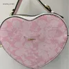 Barato por atacado liberação limitada 50% desconto bolsa familys nova velha flor amor caixa saco das mulheres clássico ele bonito coração listra crossbody sacos bolsas mulheres